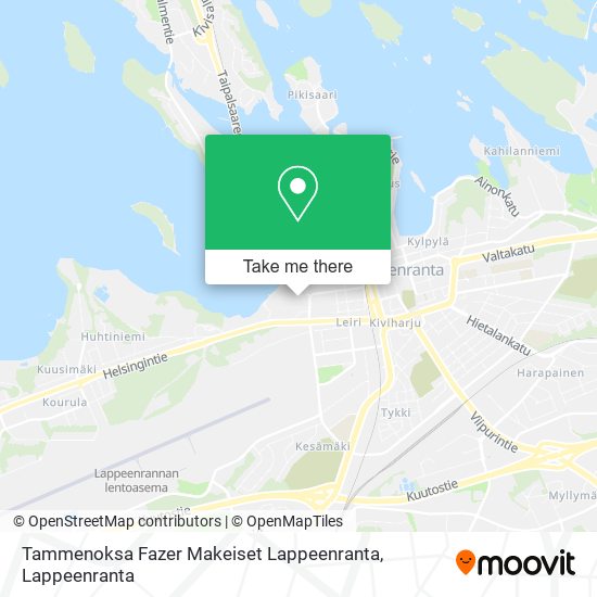 Tammenoksa Fazer Makeiset Lappeenranta map