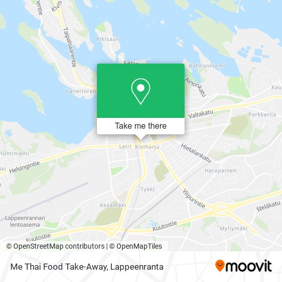 Me Thai Food Take-Away map