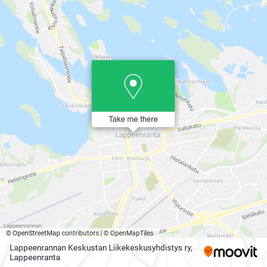 Lappeenrannan Keskustan Liikekeskusyhdistys ry map