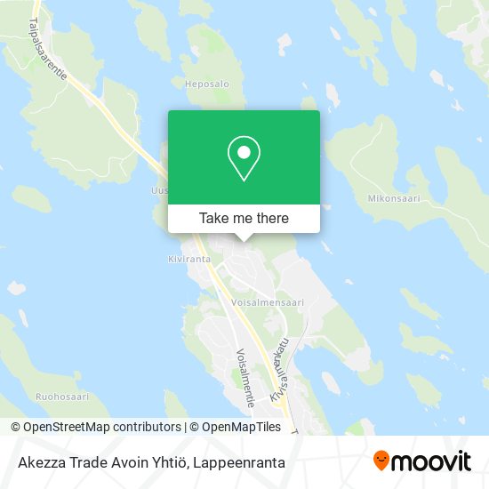 Akezza Trade Avoin Yhtiö map