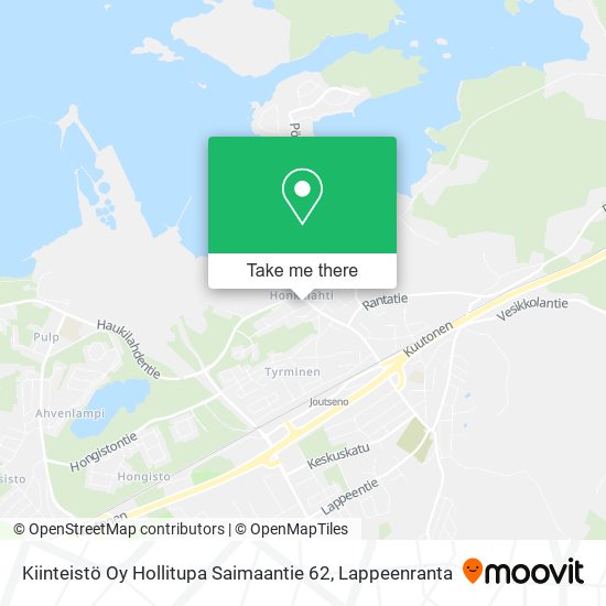 Kiinteistö Oy Hollitupa Saimaantie 62 map