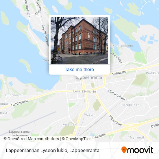 Lappeenrannan Lyseon lukio map