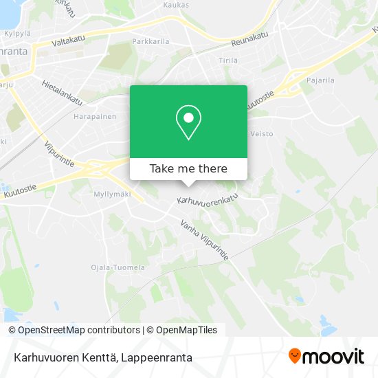 Karhuvuoren Kenttä map