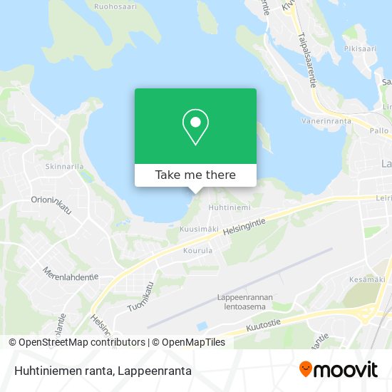 Huhtiniemen ranta map