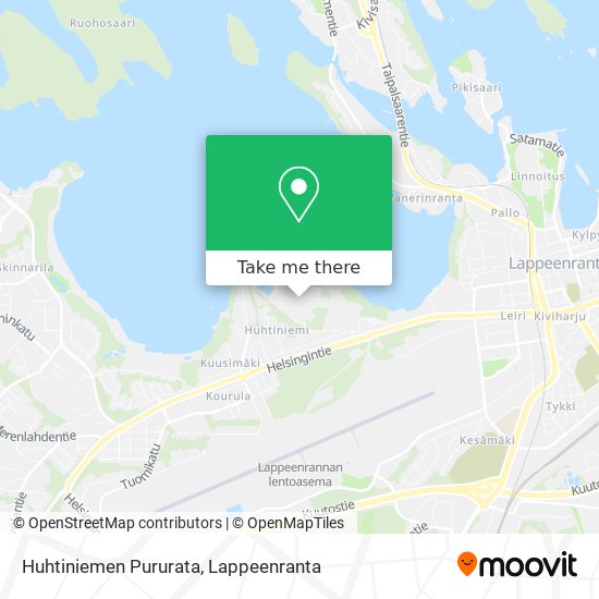 Huhtiniemen Pururata map