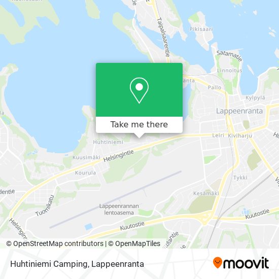 Huhtiniemi Camping map