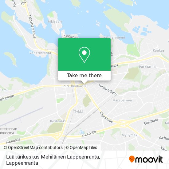 Lääkärikeskus Mehiläinen Lappeenranta map