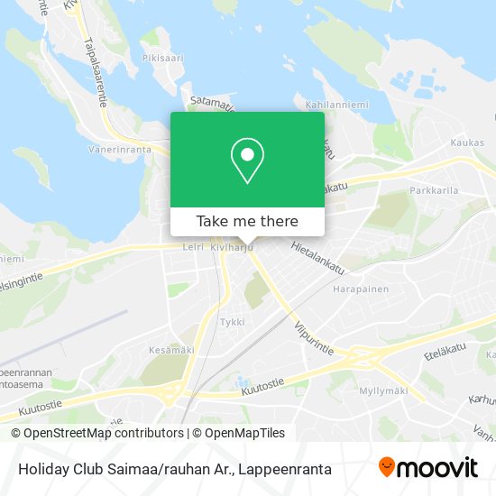 How to get to Holiday Club Saimaa/rauhan Ar. in Lappeenranta by Bus?