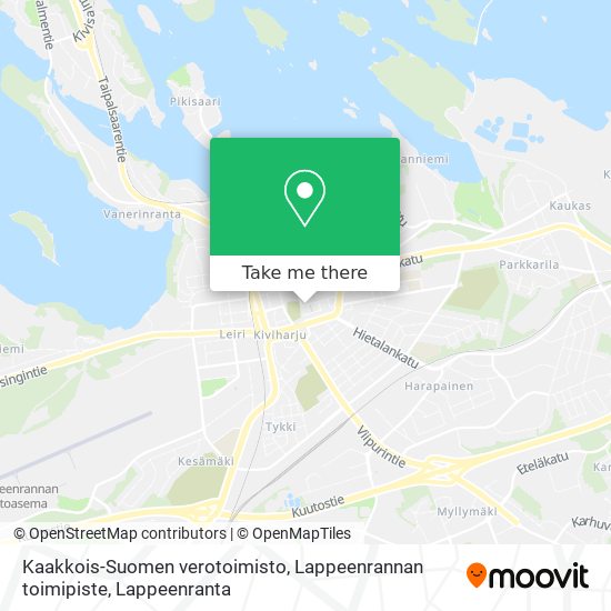 How to get to Kaakkois-Suomen verotoimisto, Lappeenrannan toimipiste in  Lappeenranta by Bus?