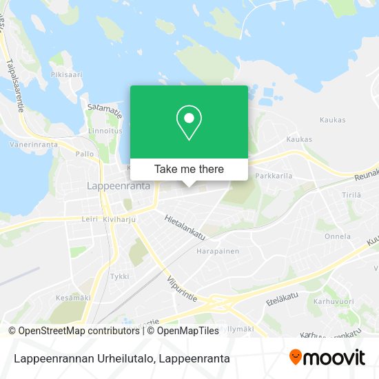 Lappeenrannan Urheilutalo map