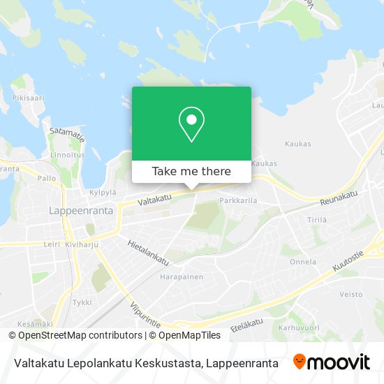 Valtakatu Lepolankatu Keskustasta map