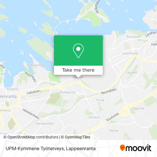 UPM-Kymmene Työterveys map