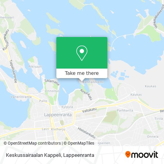 Keskussairaalan Kappeli map