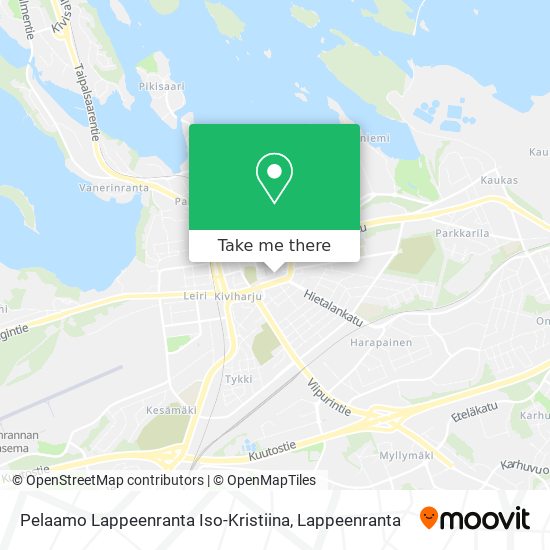 Pelaamo Lappeenranta Iso-Kristiina map