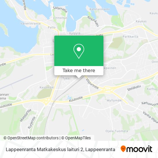 Lappeenranta Matkakeskus laituri 2 map