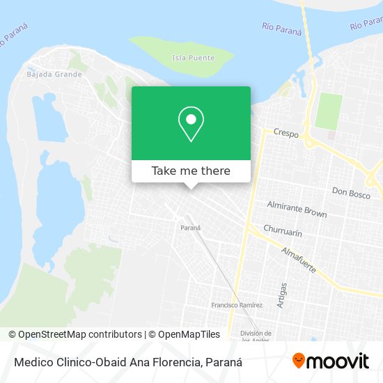 Medico Clinico-Obaid Ana Florencia map
