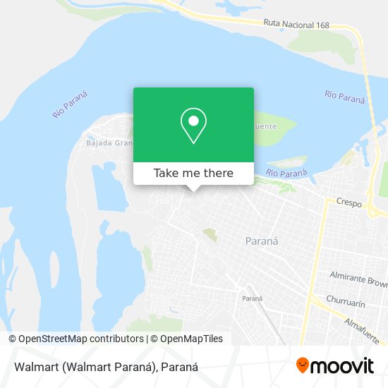 Mapa de Walmart (Walmart Paraná)