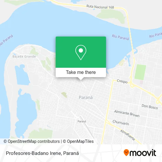 Profesores-Badano Irene map