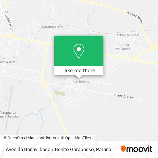Avenida Basavilbaso / Benito Garabasso map