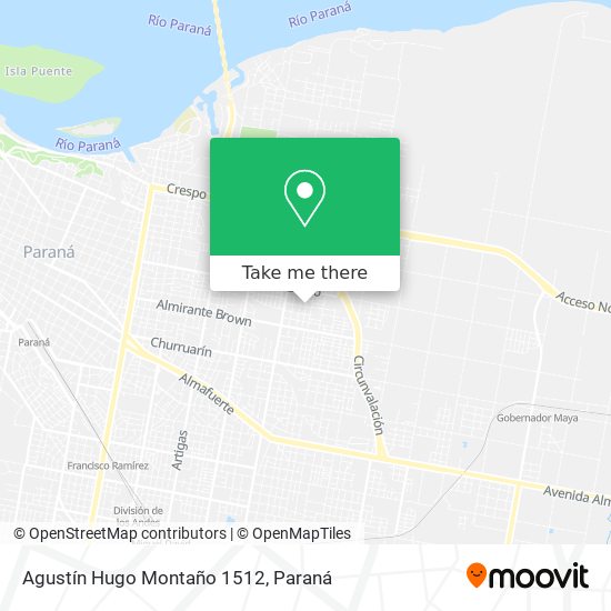 Mapa de Agustín Hugo Montaño 1512