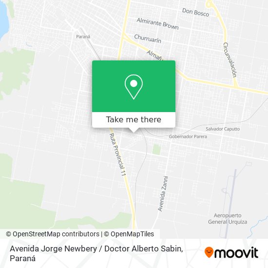 Avenida Jorge Newbery / Doctor Alberto Sabin map