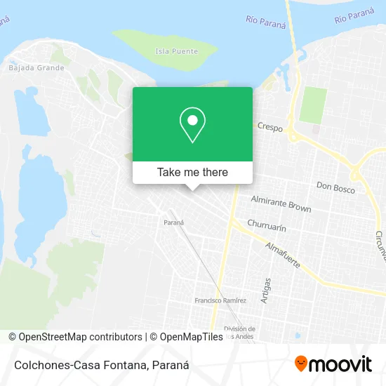 Mapa de Colchones-Casa Fontana