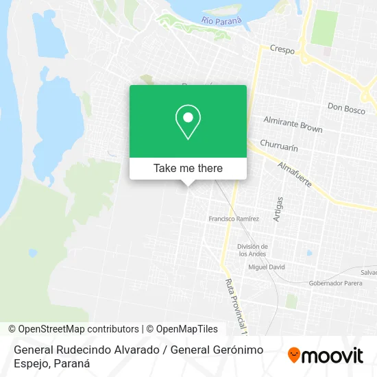 General Rudecindo Alvarado / General Gerónimo Espejo map