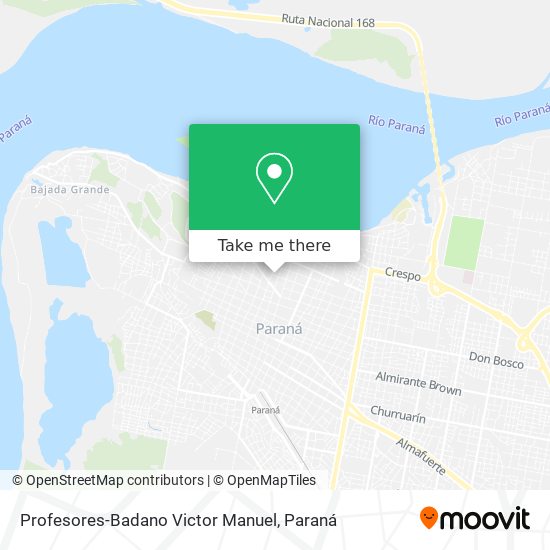 Mapa de Profesores-Badano Victor Manuel