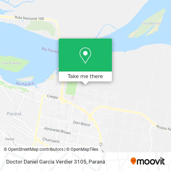 Mapa de Doctor Daniel García Verdier 3105