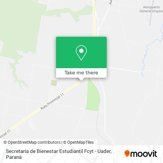 Secretaría de Bienestar Estudiantil Fcyt - Uader map