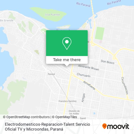 Electrodomesticos-Reparacion-Talent Servicio Oficial TV y Microondas map