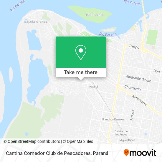 Cantina Comedor Club de Pescadores map