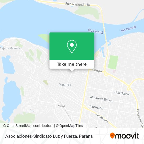 Asociaciones-Sindicato Luz y Fuerza map