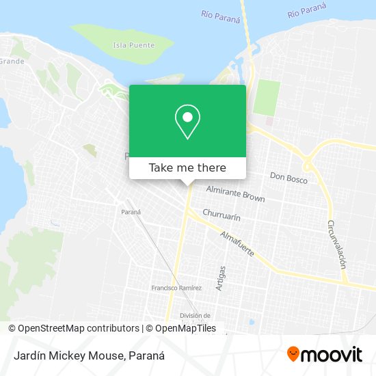 Jardín Mickey Mouse map