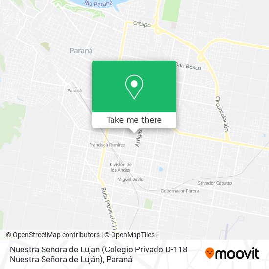 Nuestra Señora de Lujan (Colegio Privado D-118 Nuestra Señora de Luján) map