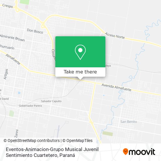 Eventos-Animacion-Grupo Musical Juvenil Sentimiento Cuartetero map