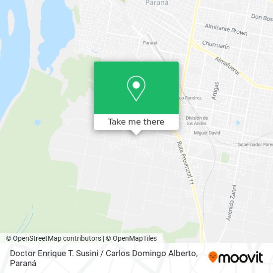 Doctor Enrique T. Susini / Carlos Domingo Alberto map