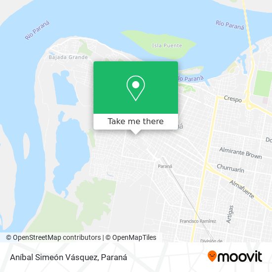 Aníbal Simeón Vásquez map