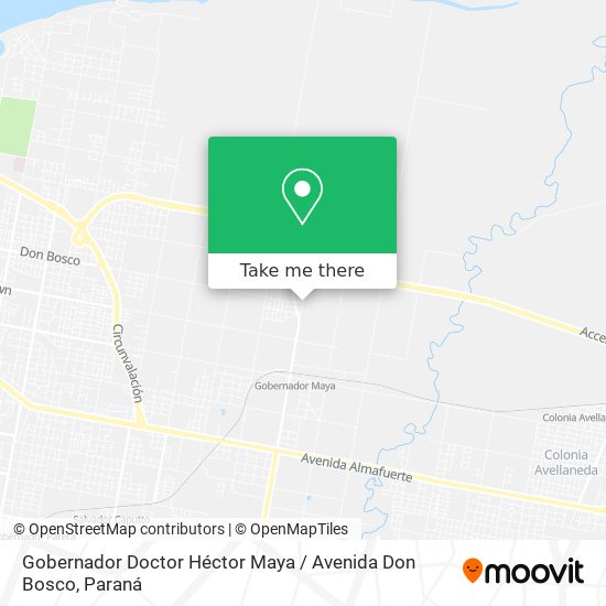 Gobernador Doctor Héctor Maya / Avenida Don Bosco map