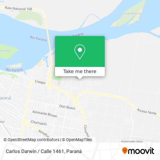 Mapa de Carlos Darwin / Calle 1461