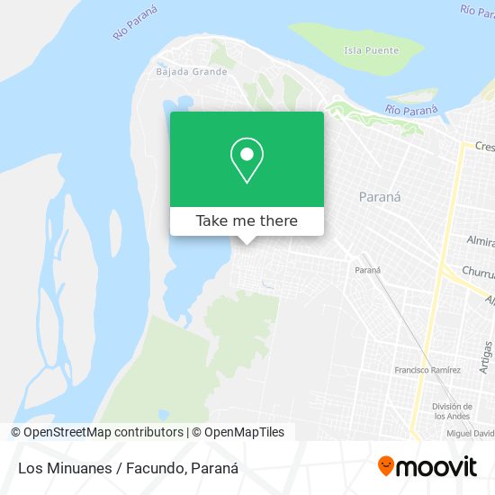 Los Minuanes / Facundo map