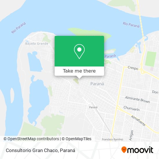 Mapa de Consultorio Gran Chaco