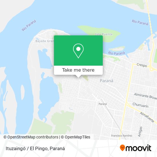 Mapa de Ituzaingó / El Pingo