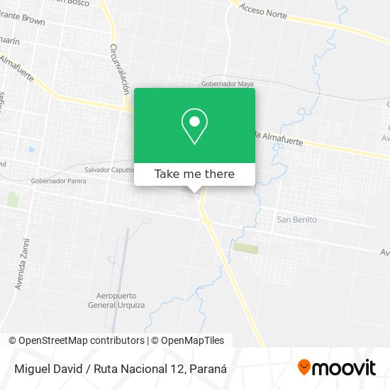 Miguel David / Ruta Nacional 12 map