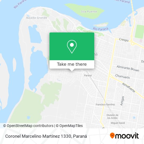 Coronel Marcelino Martínez 1330 map