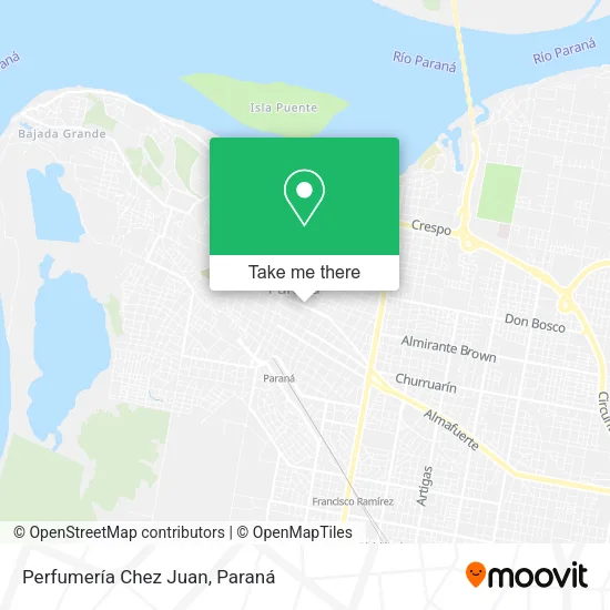 Perfumería Chez Juan map