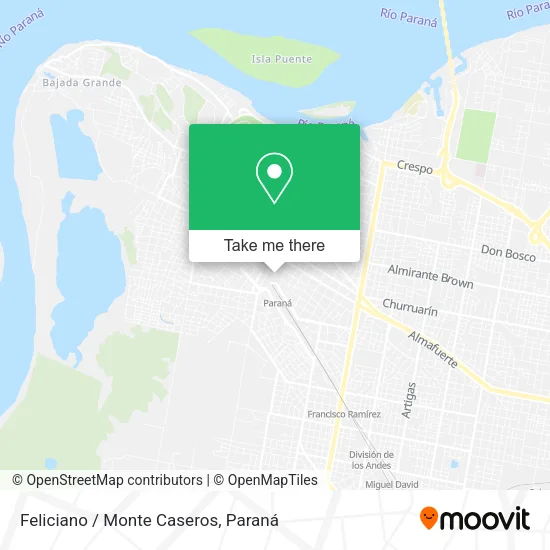 Mapa de Feliciano / Monte Caseros