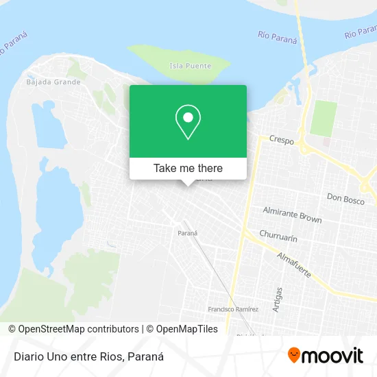 Mapa de Diario Uno entre Rios