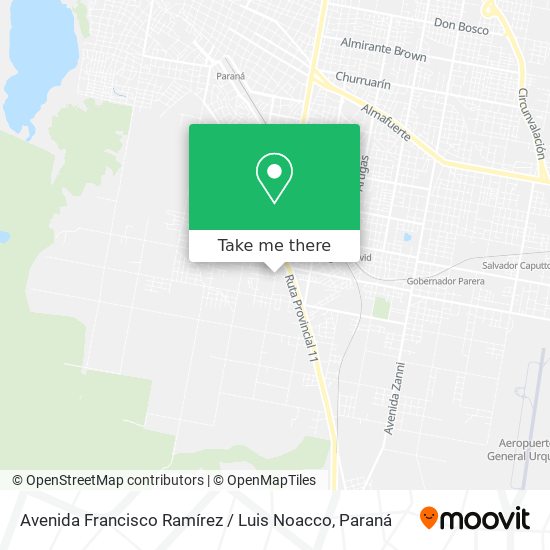 Mapa de Avenida Francisco Ramírez / Luis Noacco