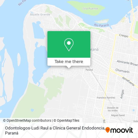 Odontologos-Ludi Raul a Clinica General Endodoncia map